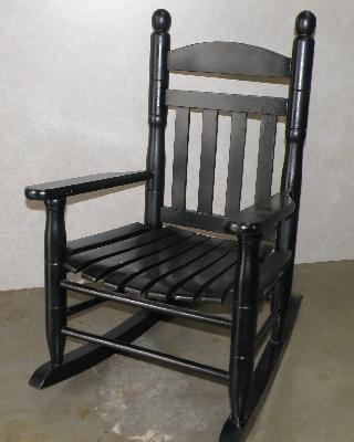 Child's Black Rocking Chair