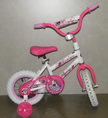 PINK-SMALL-BIKE-WITH-TRAINING-WHEELS-3 Pink small bike w training wheels - #3